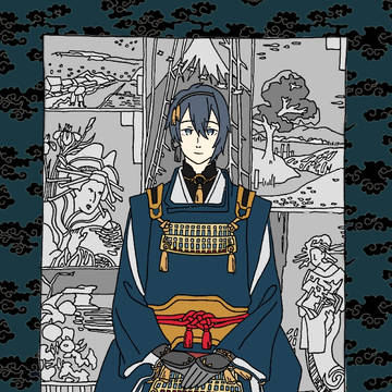 【三日月爺さんの肖像】