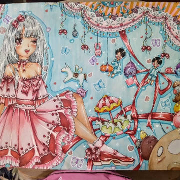 麦克 插画 独角兽~