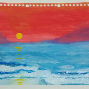 夕暮れのゴールドコースト 模写