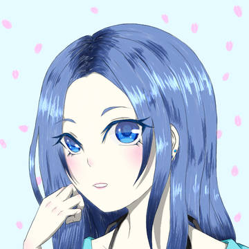 青色と桃色