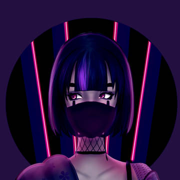 Neon Masked Girl