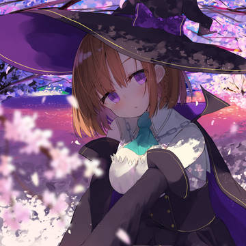桜と魔女っ娘