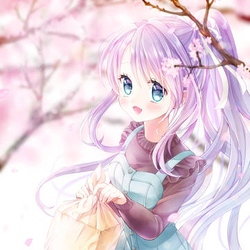 紗由さんとお花見♡