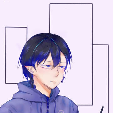 画了画自己