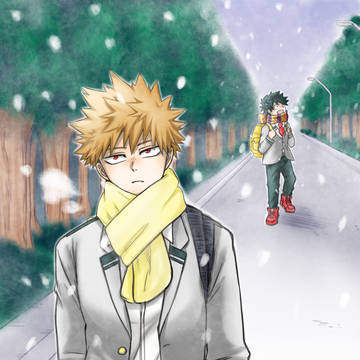 雪の日の朝