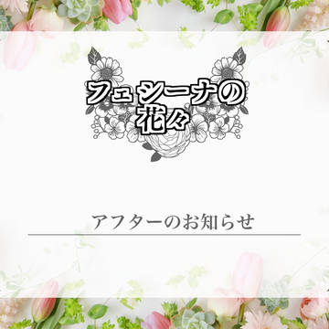 【フェシーナ】アフターのお知らせ