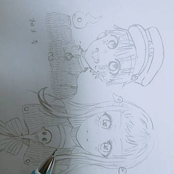 ねねちゃんと花子くん描いてみた！