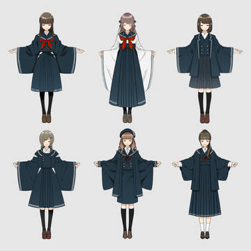 和風な制服乙女シリーズ