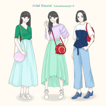 アリエルバウンドコーデ