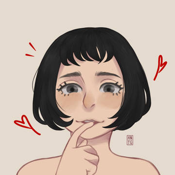 warm up headshot drawing