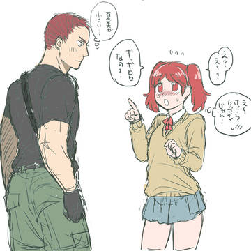 ギロ夏落書き(擬人化)