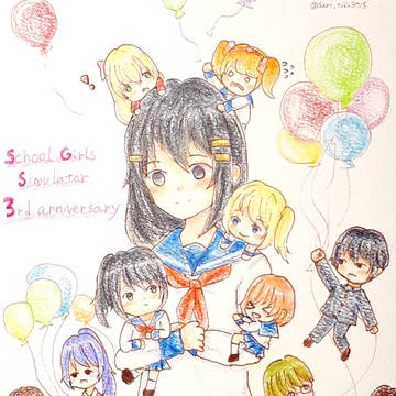 スクシミュ3周年イラスト