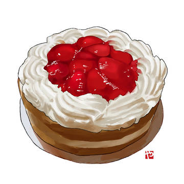 Strawberry Boston creme pie