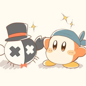 レトカニちゃんとワドルディ