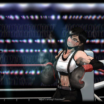 Tifa in the corner.