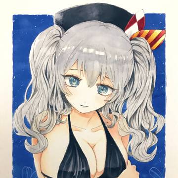 少し恥ずかしげな鹿島ちゃん