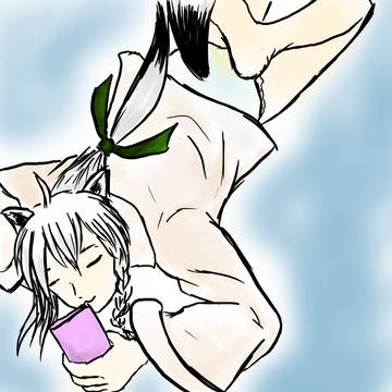 寝落ちきーつね