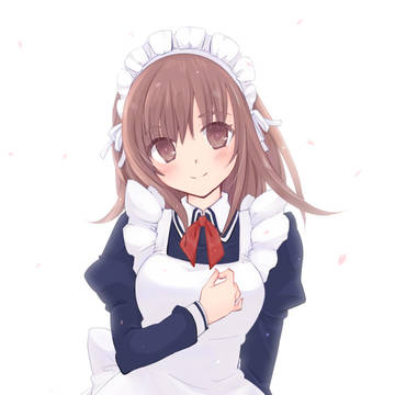 メイドさんと桜
