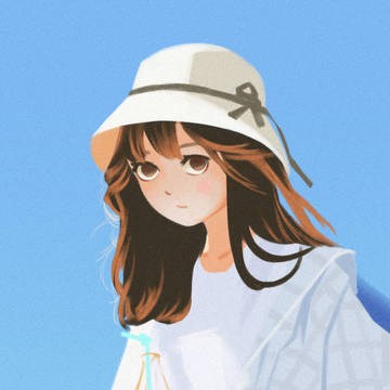 喝饮料女孩