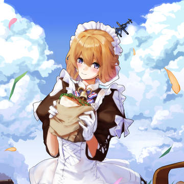 野餐的花女仆
