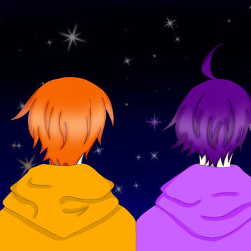 🧡💜とヨゾラ