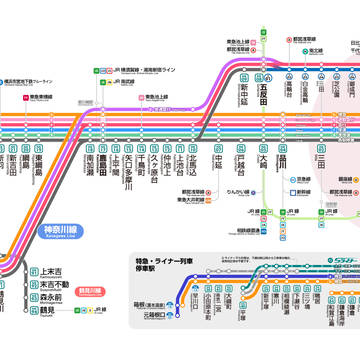 南急路線図（2020年4月改訂版）