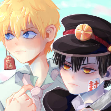 hanako and kou (sc redraw)