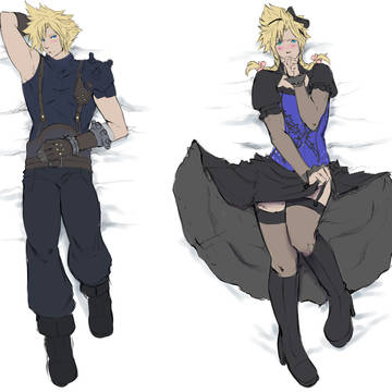 (w.i.p)cloud strife body pillow