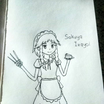 Drawed Sakuya Izayoi