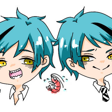 リーチ兄弟と小エビちゃん