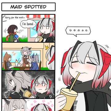 Arknights Cafe - Maid Spotted