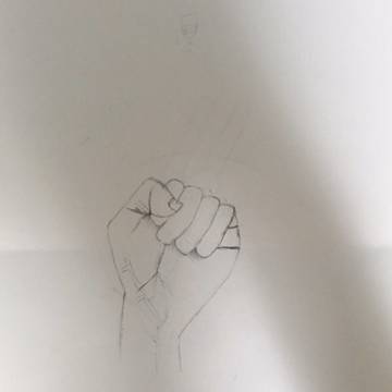 手の模写