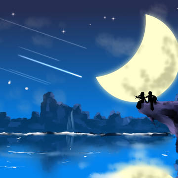 暗夜星空