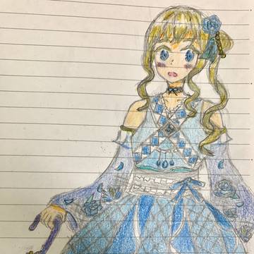 青のお嬢さん