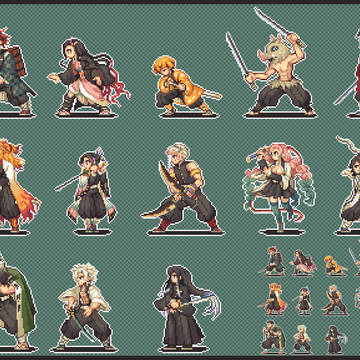 鬼滅ドット絵