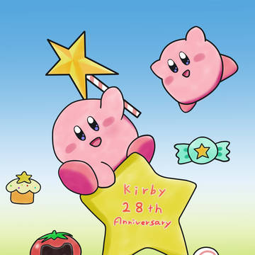 星のカービィを描いてみたやつ