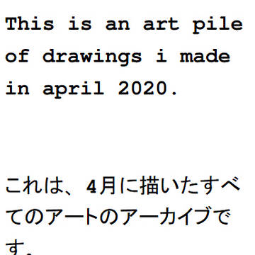Tamagotchi art pile of april