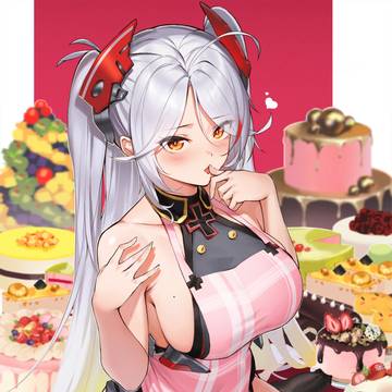 ちゃんと外出自粛している指揮官に甘い物を差し入れオイゲン