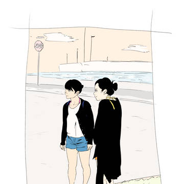 海辺の女