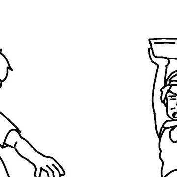 ヘッダーの下描き