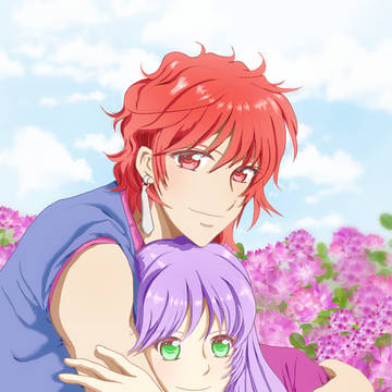 蓮華畑と別当夫妻