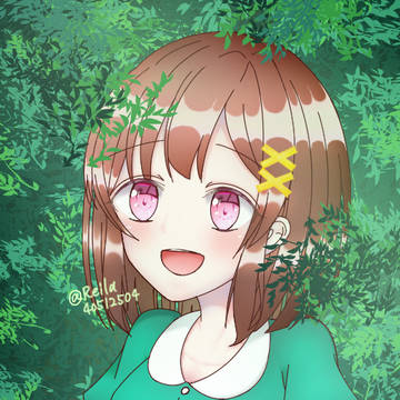 森ガール風の女の子