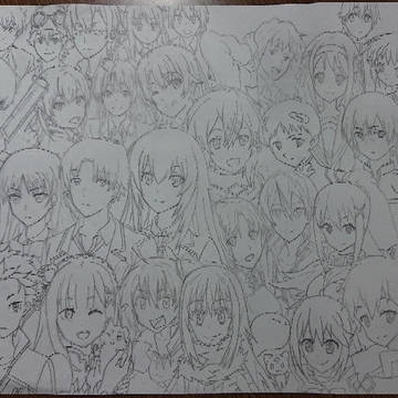 色んなキャラ集合イラスト