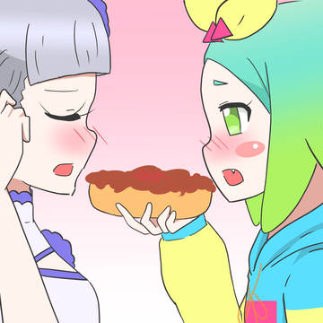 にのミチが仲良く焼きそばパンを食べるだけ