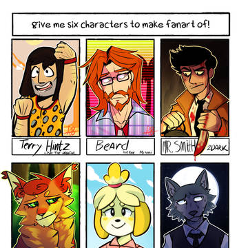 #SixFanarts \ By RottenBlueberry