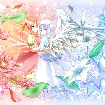 妖精と天使の女の子