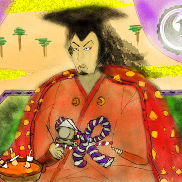 光月おでん 肖像画風