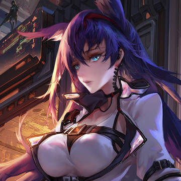 《明日方舟》插画战斗-煌