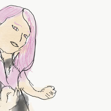 ピンク髪の女の子