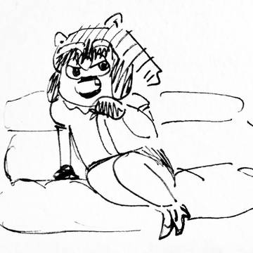 女装してあのモデルをするアライさん